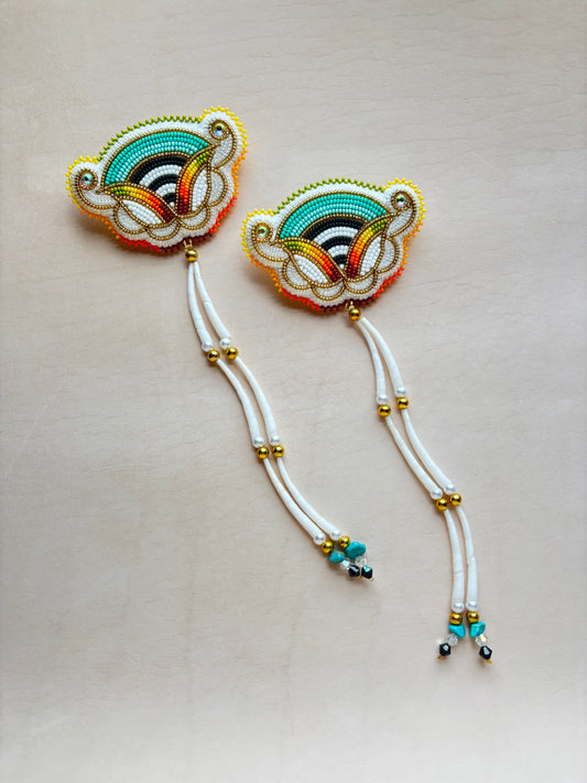large beaded florals