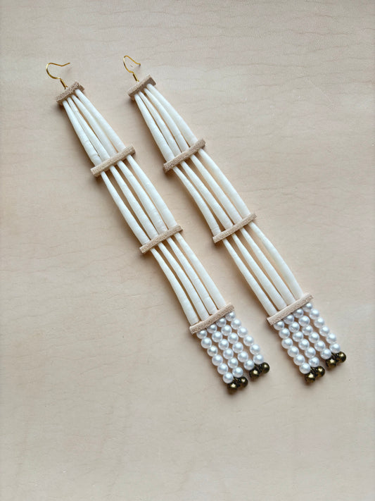 dentallium earrings